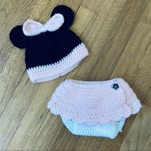 ✨🌸 Disney Mini Mouse Crochet Newborn Outfit